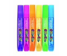 Klej brokatowy vaikams KEYROAD, 6 perłowych kolorów x 10g, blister