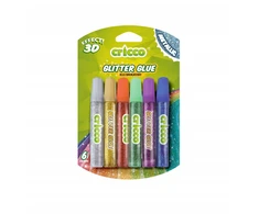 Klej w płynie CRICCO su brokatem Neon 10 g 6 kol
