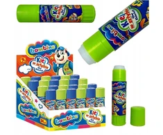 Klej w sztyfcie 15g mocny szkolny MINI ZOO zmywalny wodą bezpieczny BAMBINO