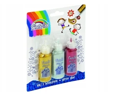 KLEJ Z BROKATEM FIORELLO GR-BK20B3 3 KOLORY 20ML
