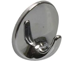 Klijuojami kabliukai AMIG, Ø40 x 21 mm, chromo sp., 2 vnt.