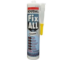 Klijuojantis hermetikas SOUDAL FIX ALL CRYSTAL, bespalvis, 290 ml
