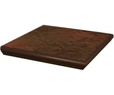 Klinkerio plytelės kampinė pakopa SEMIR BROWN STOP NAR KAP, 33 x 33 cm