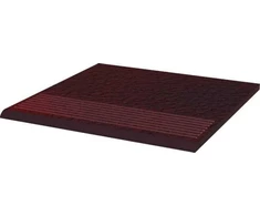 Klinkerio plytelės pakopa CLOUD BROWN DURO STOP PROSTA, 30 x 30 cm