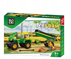 Klocki Blocki MyFarm traktorius su priekaba 375x255x60 mm Icom