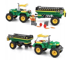 Klocki Blocki MyFarm traktorius su priekaba 375x255x60 mm Icom