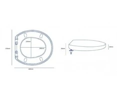 Klozeto dangtis lėtai nusileidžiantis EF-923 (150105)