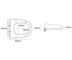 Klozeto dangtis lėtai nusileidžiantis EF-J928 (150106)