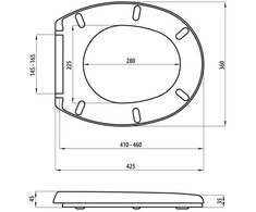 Euroliux Klozeto dangtis MA-021AW