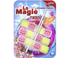 Klozeto gaivikliai Power Fresh La Magie 3x40g Flower Garden
