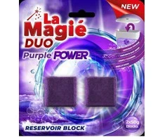 Klozeto gaiviklis bakeliui La Magie 2x50g Violetinė Vanduo