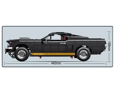 K&amp;M „Ford Mustang“ MEGA KONSTRUKCINIAI BLOKAI TECHNIC 1817el (1817PCS)
