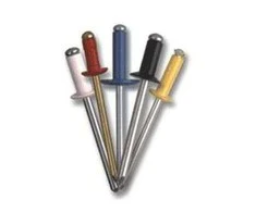 Kniedės, 4,0 x 8,0 mm, AL/PL, RAL3005, 50 vnt.