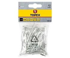 Kniedės aliuminės Topex 4x12,5mm