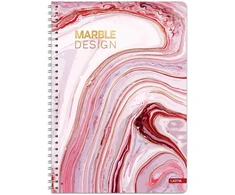 Lastva Knyga su spirale A4 80lap. 70g MARBLE linija
