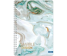 Lastva Knyga su spirale A4 80lap. 70g MARBLE linija