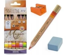 Koh-i-noor 3w1 Magiczne pieštukai, 12+1 spalvos