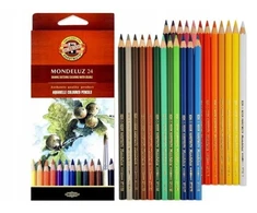 Koh-i-noor Mondeluz akvarelinės kreidelės, 24 spalvos