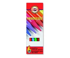 Koh-i-noor Progress: 6 fluorescencinių kreidelių rinkinys