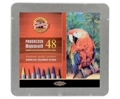 Koh-i-noor Progresso akvarelinės kreidelės, 48 vnt.