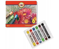 Koh-i-noor sausų pastelinių kreidelių rinkinys, 6 spalvos