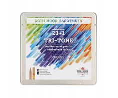 Koh-i-noor Tri-tone spalvoti pieštukai, 23 spalvos