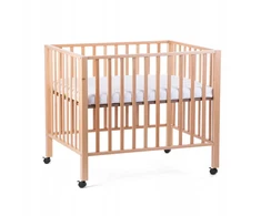Kojec CHILDHOME 93 natūralus 75x95cm + kółka B2637
