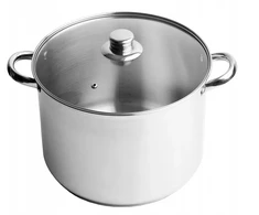 Koko Nerūdijančio plieno puodas su dangčiu, indukcinis, didelio dujų, didelis, 18L, 32cm, maitinimas