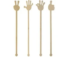 Kokteilių maišikliai Pure Hands Papstar 21cm/100vnt.