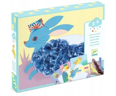 Djeco Koliažai su vilna ir Velcro® - Su kepurėmis