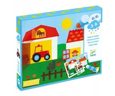 Koliažas su lipdukais - Slėpynės, Djeco DJ09876