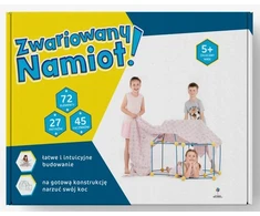 Kolorowe Baloniki Crazy Geltonas-Mėlynas Tent House BAZA 72 vnt. NAMO blokai Konstrukcijos