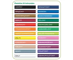 Koma-Plast Apvalus minkštas netoksiškas plastilinas 24 spalvos