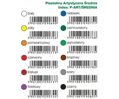 Koma Plast Plastelina juoda 500g, modeliavimo masė vaikams ir menininkams