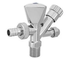 Kombinuotas ventilis INVENA ZW-26-020-W, 1/2"x3/4"x3/8"x10