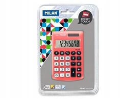 Kompaktiškas skaičiuotuvas Milan Pocket Touch, raudonas