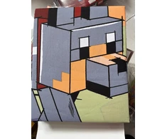 Patalynės komplektas Komplet pościeli Minecraft 135 x 200 cm