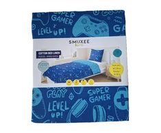 Patalynės komplektas Komplet pościeli Smukee 160 x 200 cm mėlyna gracza gamer