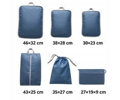 KOMPRESINIAI PAKAVIMO ORGANIZATORIAI KELIONĖMS, ATSPIRMI VANDENIUI, 6 VIENŲ RINKINYS