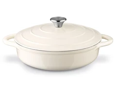 Konighoffer emaliuota kepimo skarda smėlio spalvos 3,0 l 27,0 cm su dangteliu