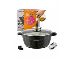 Konighoffer Keraminis puodas su dangčiu 6,3l, aromatinis, orkaitės indas