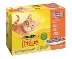 Konservai katėms drebučiuose FRISKIES, 12x85 g