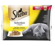 Konservuotas kačių ėdalas SHEBA, su žuvimi, 4 x 85 g