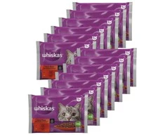 Konservuotas kačių ėdalo rinkinys WHISKAS Classic Meals, 4 x 85 g