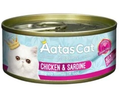 Aatas Cat Creamy vištiena&amp;Sardine konservas katėms 80g
