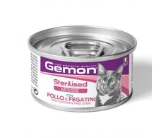 GEMON - Wet Cat Mousse Sterilised Chicken/Liver 85g