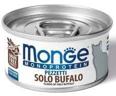 Monge MONOPROTEIN - Cat Flakes Only BUFFALO 80 g