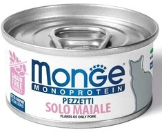 Monge MONOPROTEIN - Cat Flakes Only PORK 80 g