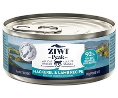 Konservuotas pašaras katėms su skumbre ir ėriena Ziwi Peak Mackerel&amp;ėriena 85g