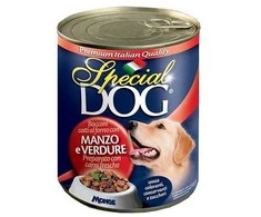 Special dog šunų konservai, gabalėliai su jautiena/daržovėmis 720g